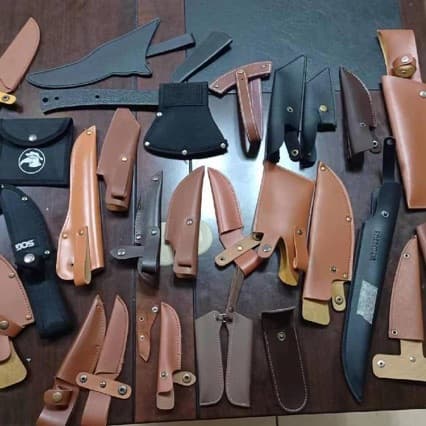Boning Knife Sheath Small Kitchen Knife Portable Knife Protective Cover Sheath Leather Knife Sheath Split Leather PU Leather Knife Sheath Knife Cover Butterfly
