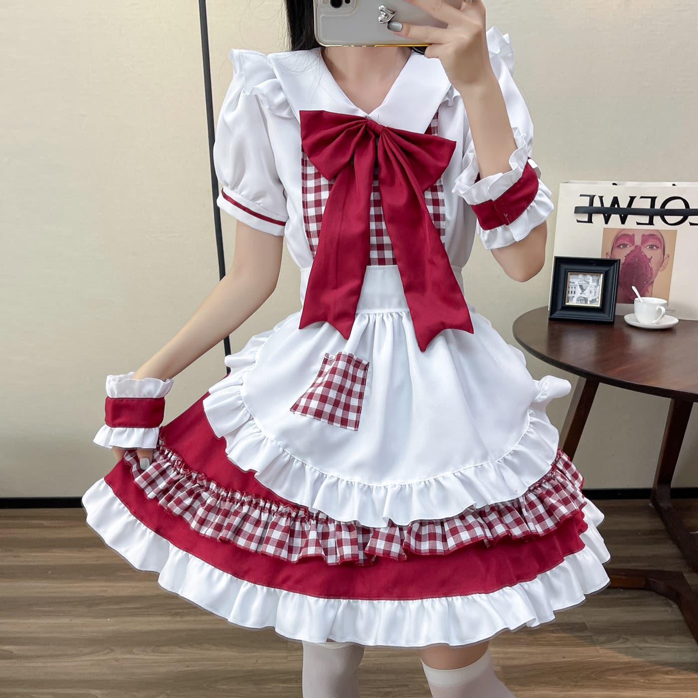 Restaurant Maid Cute Maid Lolita Maid Outfit Sexy Cosplay Maid Uniform Dress Plus Size