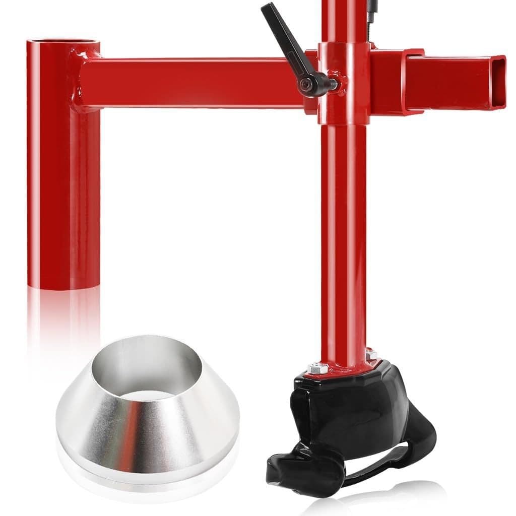 Upgraded manual tire changer duck head kit (with silver cone), with tire changer duck head