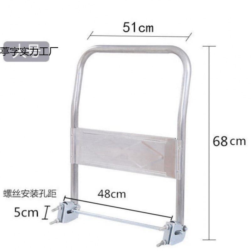 Trolley handle, cart pull handle, folding handle for flatbed truck, cargo trolley accessories, movable handle with thickened steel tube