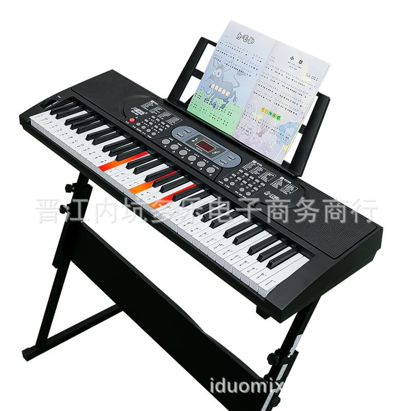Smart Digital Piano for Beginners, Home Use, In-Stock Wholesale, Multifunctional Student Portable 61-Key Electronic Keyboard