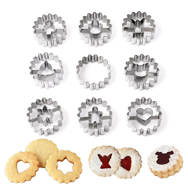 Stainless Steel Cookie Cutter Fondant Jam Cookie Cake Mold Sugar Cookie Christmas Mold Mousse