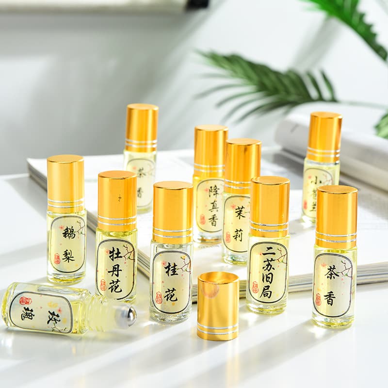 Natural Jiangzhenxiang Essential Oil Women's Perfume Ancient Method E Pear Ambergris Car Aromatherapy Gift Box TikTok Wholesale