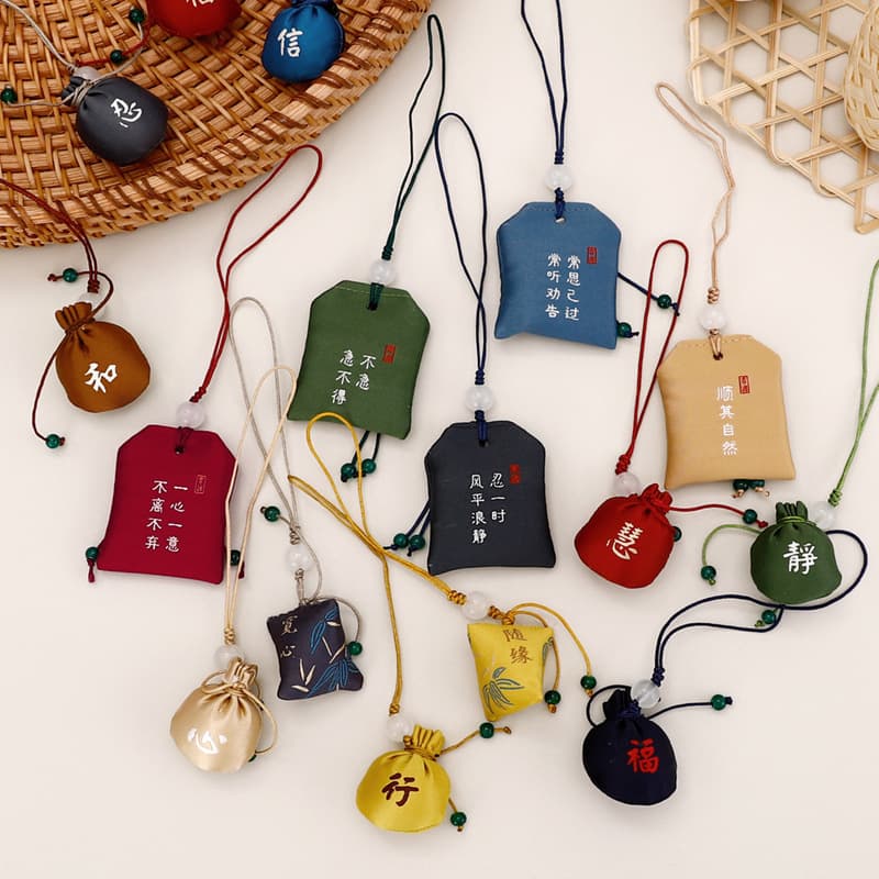 [New Product for Dragon Boat Festival] Mini Zongzi Lucky Bag Collection Door Hanging DIY Dragon Boat Festival Decoration Pendant Wholesale