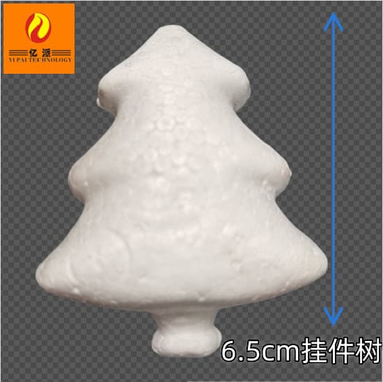 Christmas Decoration Ornament Foam Ball Snowflake 3D Tree White Foam Christmas Tree