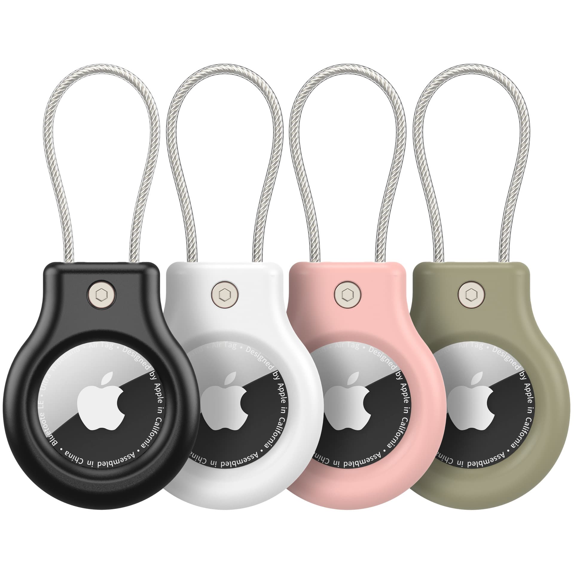 Compatible Apple AirTag Case, Apple Tracker PC Security Lock Anti-Loss Carabiner Tracker Protective Shell