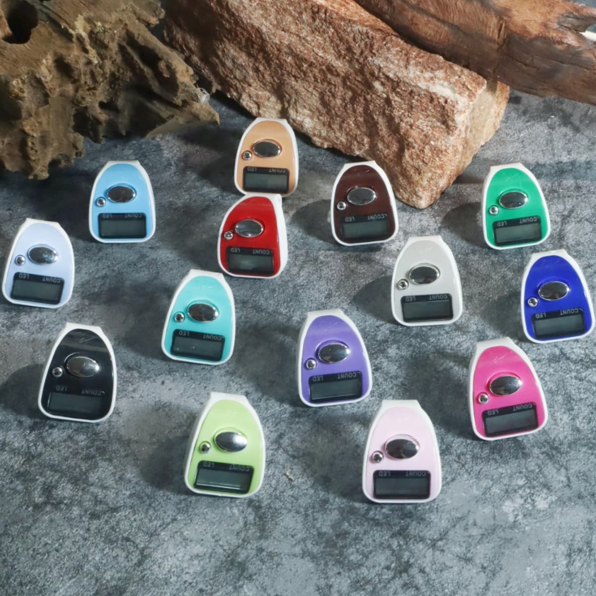 LED Glow Finger Ring Mini Counter Electronic Counter Manual Ring Counter Compact and Portable