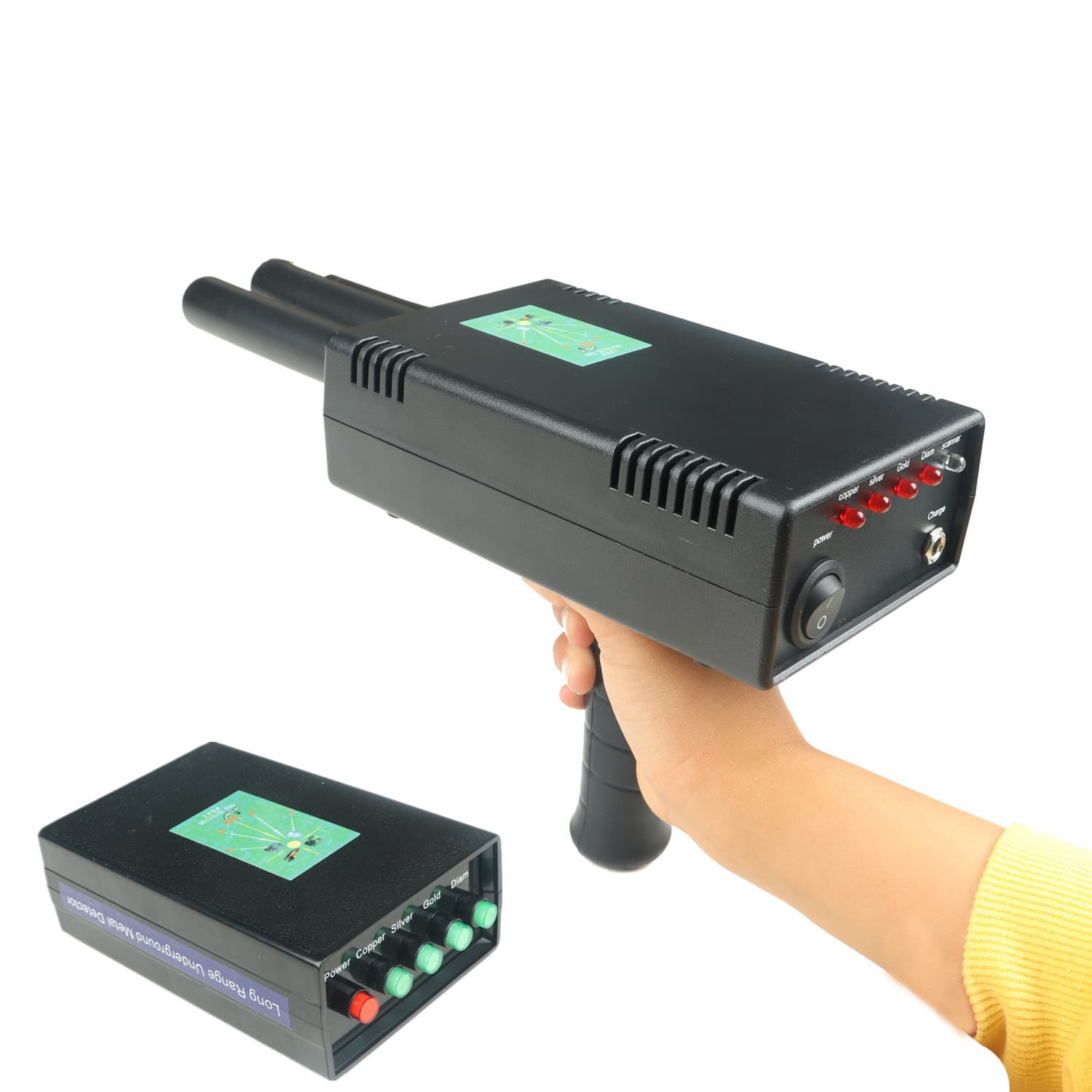 Remote 10m Metal Detector Gold, Silver and Copper Portable Handheld Treasure Detector Factory Direct Supply Spot Wholesale