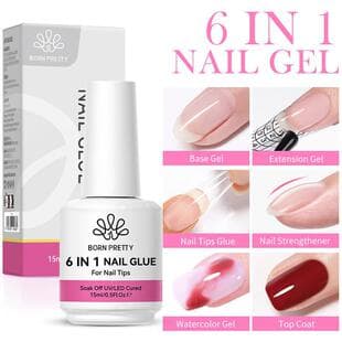 BORN PRETTY Multi-Functional Nail Glue Diamond Glue Nail Tip Adhesive Nail Tip Paste Quick Extension Liquid