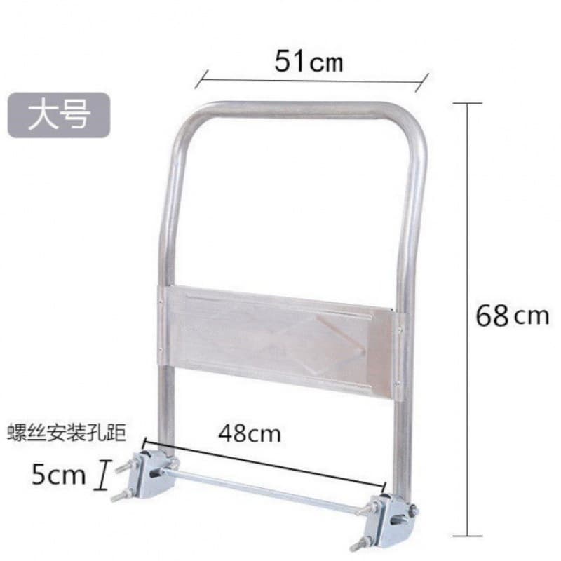 Trolley handle, cart pull handle, folding handle for flatbed truck, cargo trolley accessories, movable handle with thickened steel tube