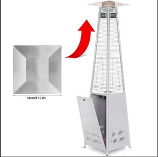 Outdoor Pyramid Heater Accessories Square Aluminum Cover Individual Packaging - Amazon Hot Selling Heating Accessories