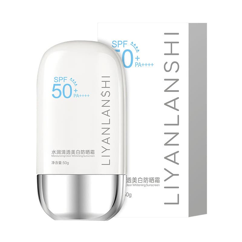 Liyan Lanshi Hydrating Clear Whitening Sunscreen 50+++ Protects against Sunburn and Tanning Full Body Refreshing Concealer in Isolation