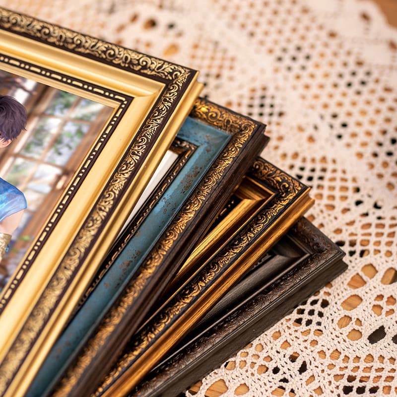 Love and Deepspace Vintage Photo Frame 6-Inch Empty Frame European Palace Tabletop Display Antique Picture Frame for Desktop Decoration