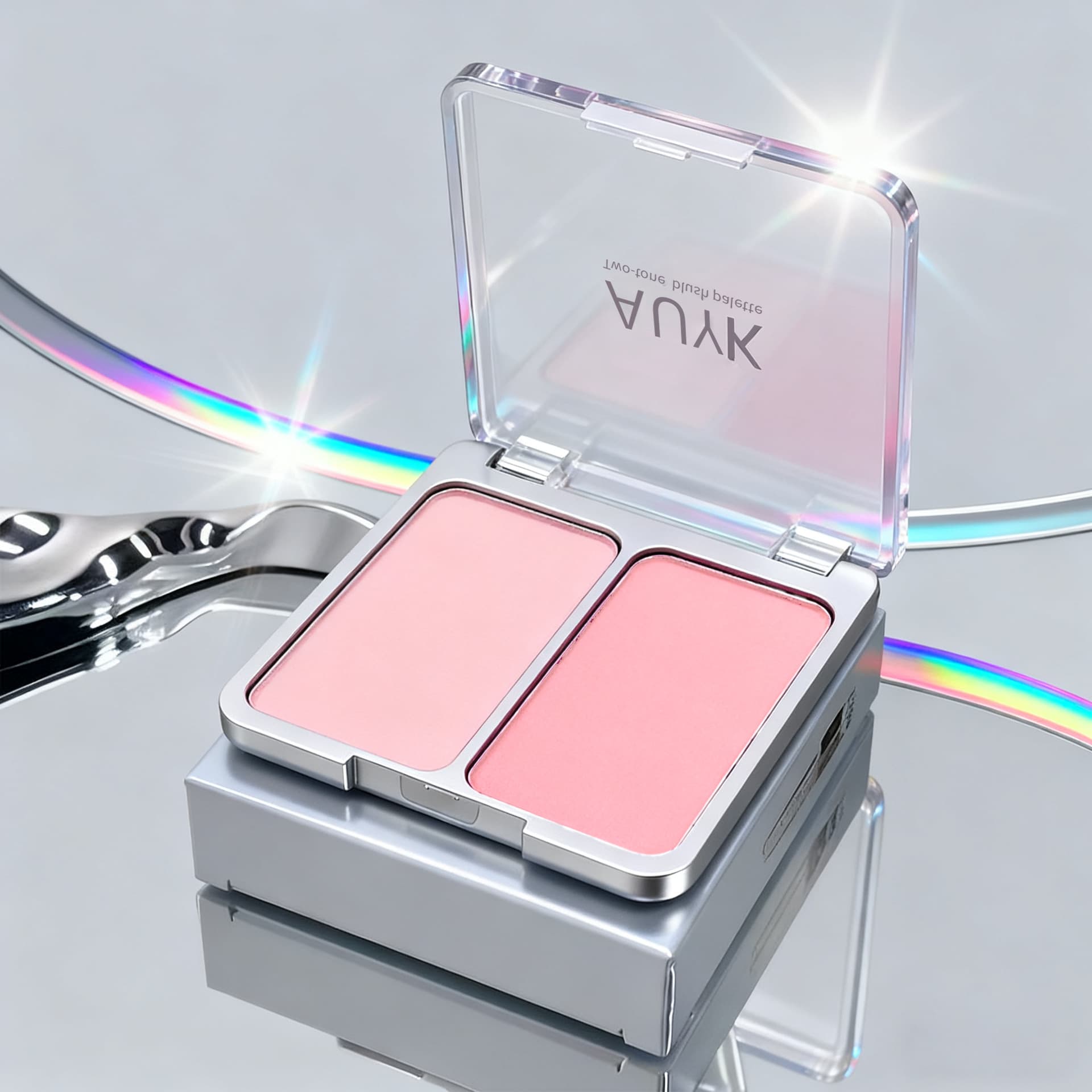 AUYK Dual-Color Blush Spring/Summer Korean Mood Blush Natural Light Makeup Fair Skin Youthful Contour