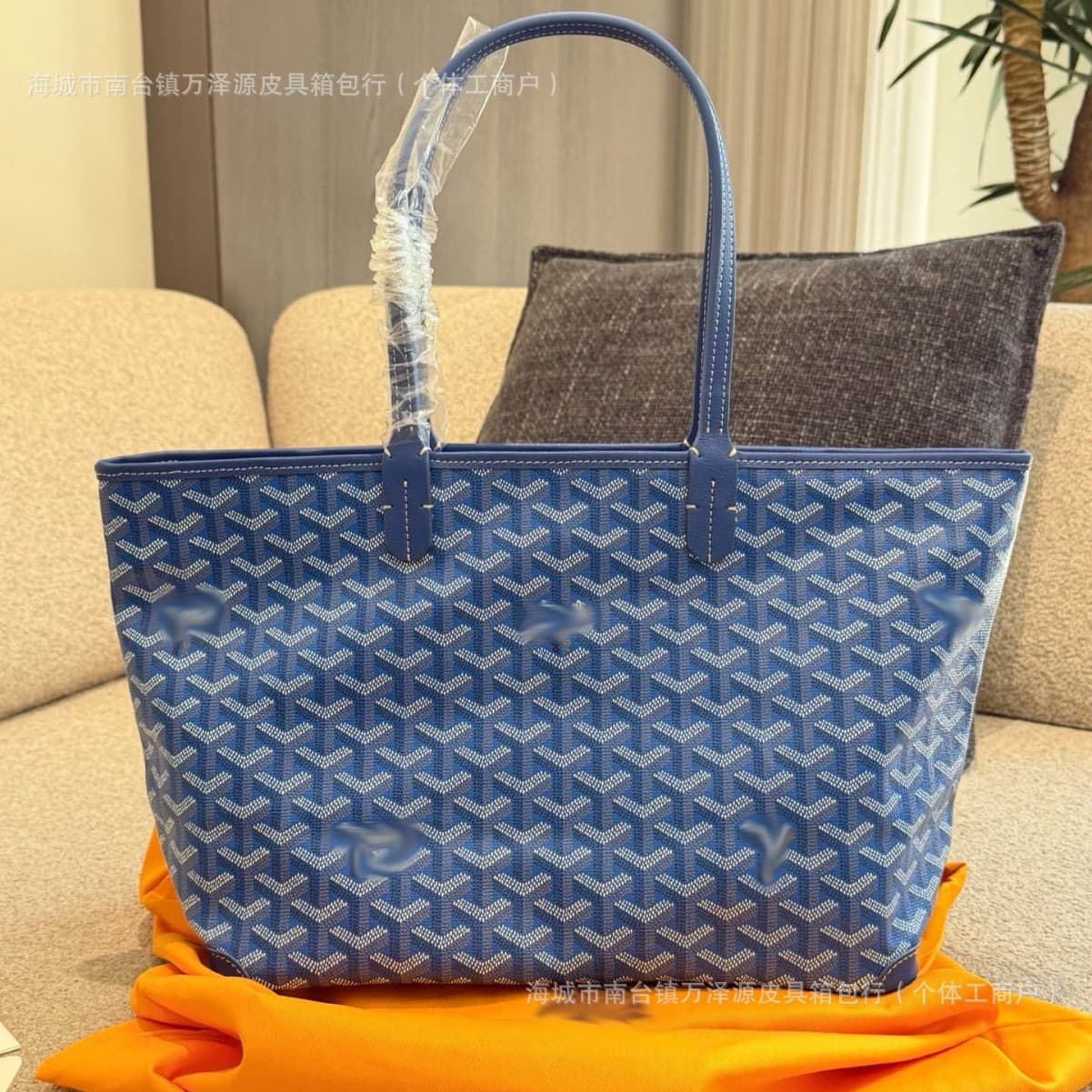 Goyard zipper bag tooth dog single-sided tote bag crossbody shoulder underarm handbag shopping bag minimalist large capacity