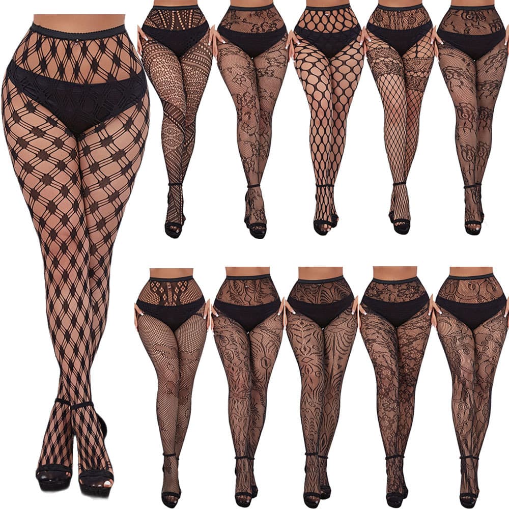 Halloween European and American Jacquard Bat Fishnet Stockings In Stock High Elastic Fishnet Stockings Role-Playing Cosplay Skeleton Fishnet Stockings
