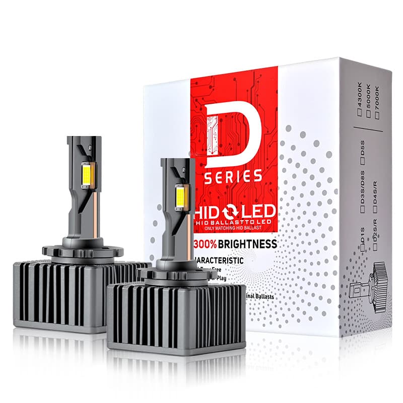 Car LED Headlights D Series Direct Plug-In D1S D2S D3S D4S D8S Lens Special D2R D1R Universal Aluminum Material High Power Long Life