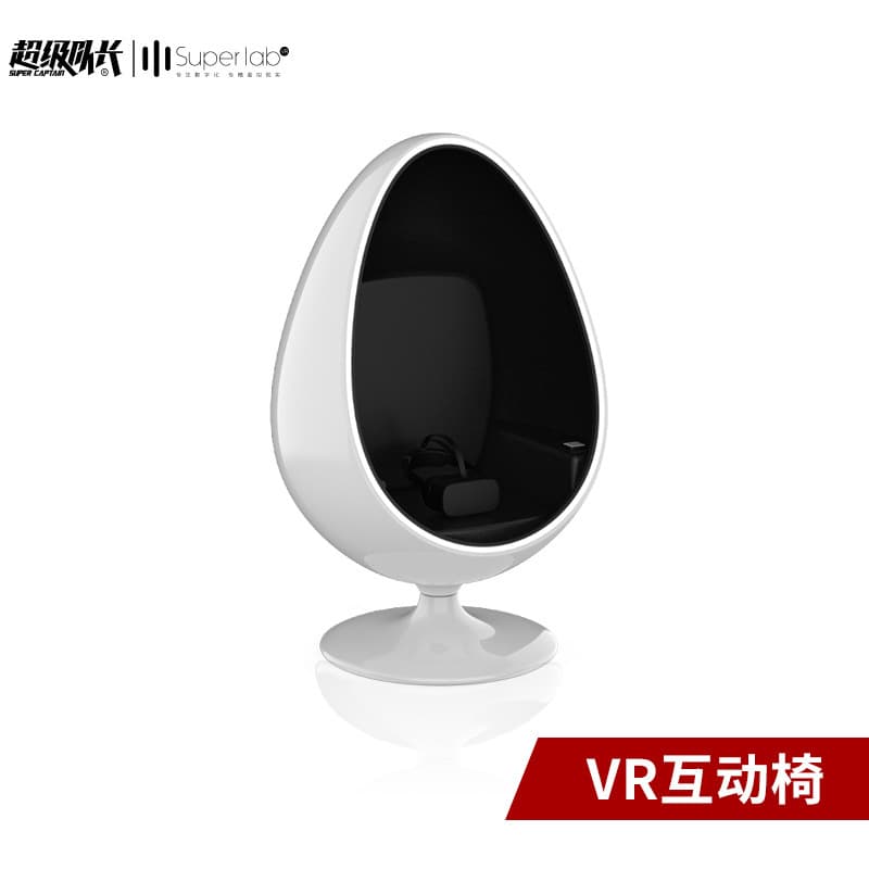 VR Interactive Chair: Single Egg Chair Seat, Virtual Dual-Person Intelligent VR for Party Building, Fire Safety Science Education Content