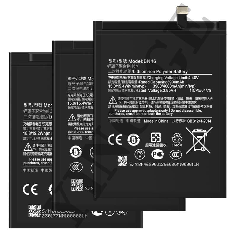Compatible with MIUI Xiaomi/Redmi Note 9/10/Note11/K40 phone battery wholesale