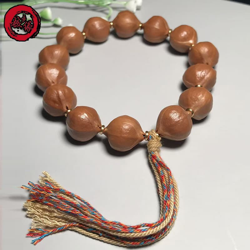 Olive Pit Carving Peach Butt Small Iron Pit Bracelet Olive Pit Carving Iron Pit Smooth Bead Bracelet Collectible Accessory Wholesale Available