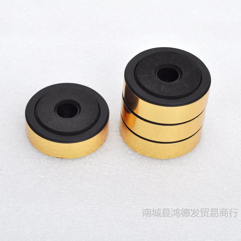 48# Large Amplifier Feet Subwoofer Vibration Damping Feet, Raised Moisture-Proof Protective Spikes, ABS Sponge Black