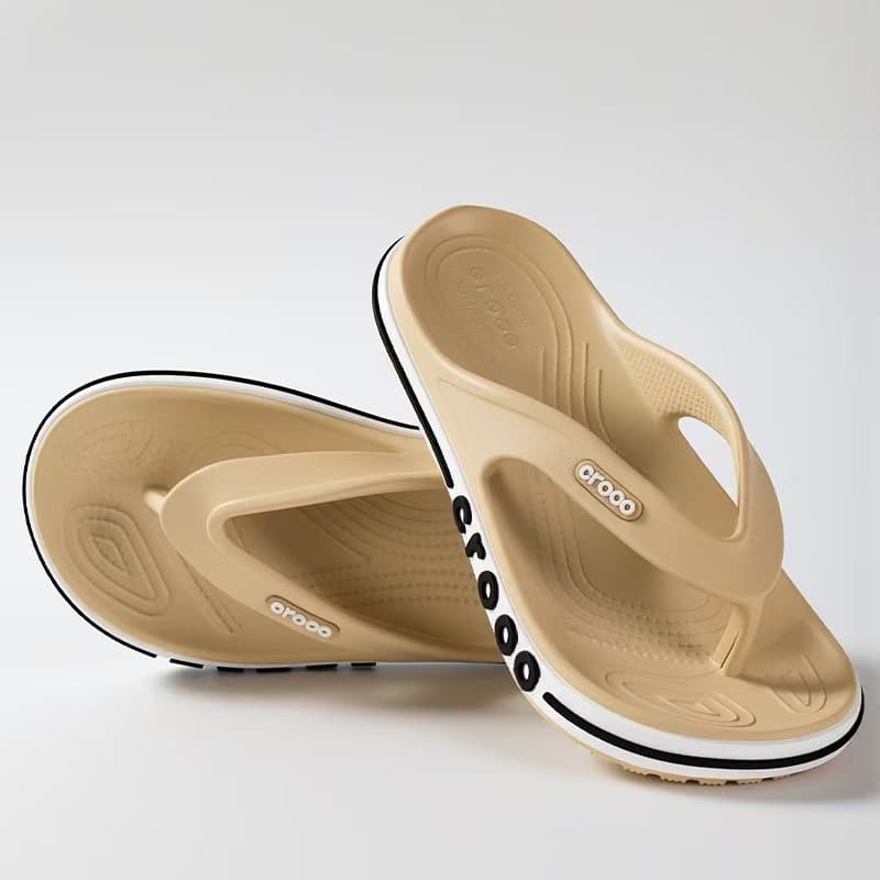 New Summer Croc-style Flip Flops, Comfortable Outdoor Unisex Thong Sandals, Beach EVA Casual Slippers for Women