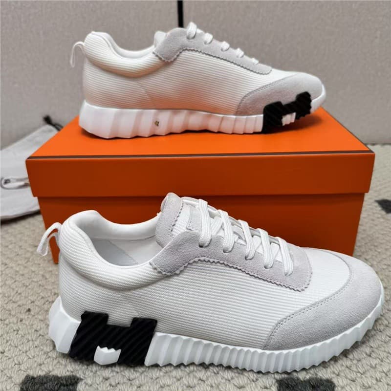 Foreign trade trendy brand H's genuine leather light luxury high-end European station H's men's shoes comfortable sneakers casual breathable sports shoes
