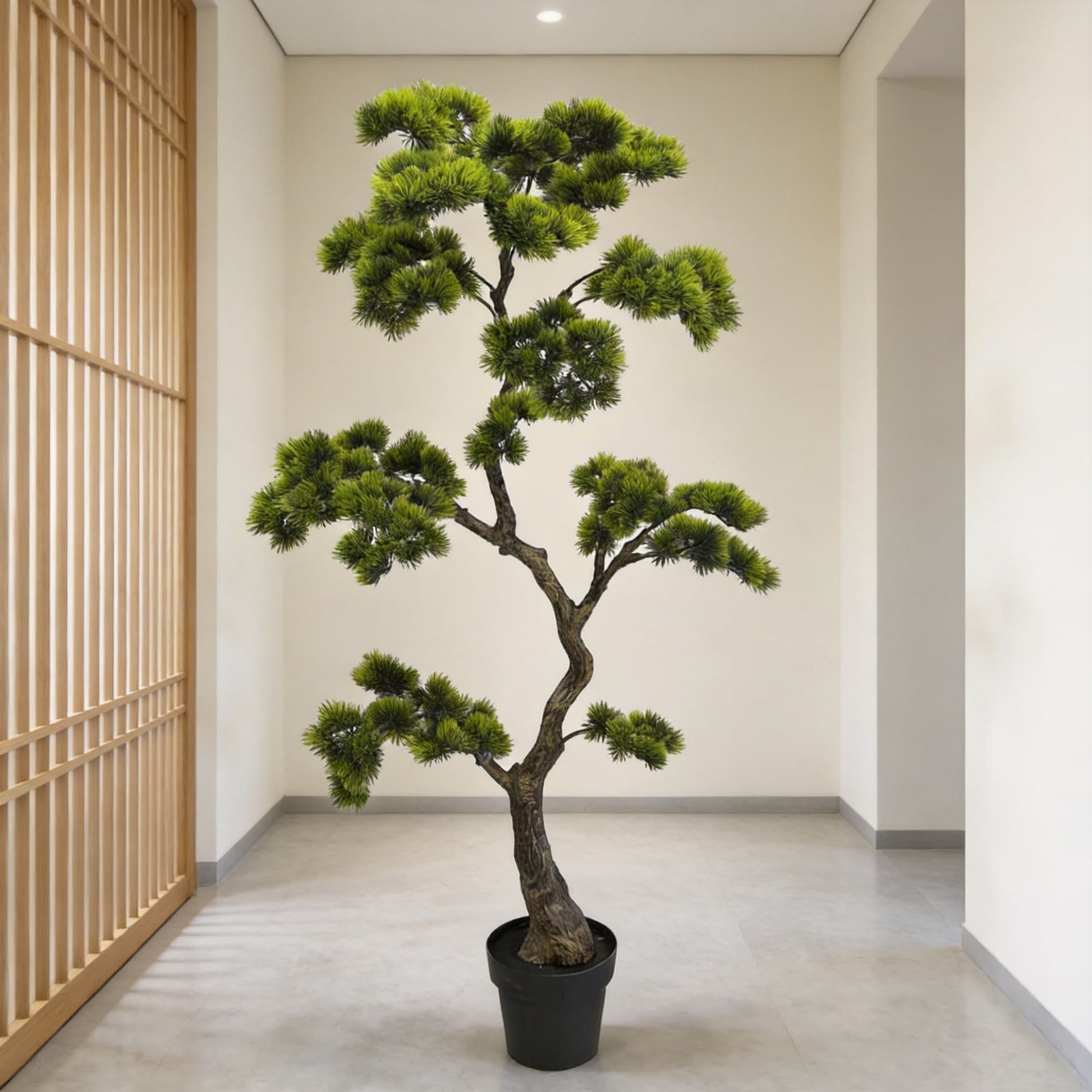Meiren Pine Artificial Green Plant Home Floor Decoration Ornament Welcome Pine Stock Decoration High Simulation Pine Tree