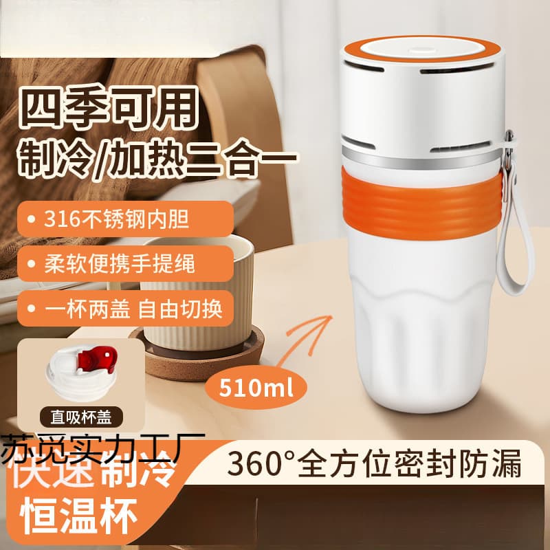 Refrigeration Cup Insulated Cooling Water Bottle for Dormitory, Office, Outdoor, Car Use