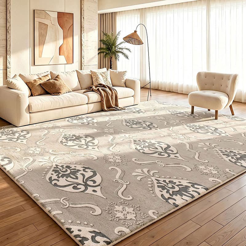 Carpet for living room, light luxury and high-end, stain-resistant and easy to care for, Italian minimalist modern bedroom sofa floor mat, waterproof and stain-proof