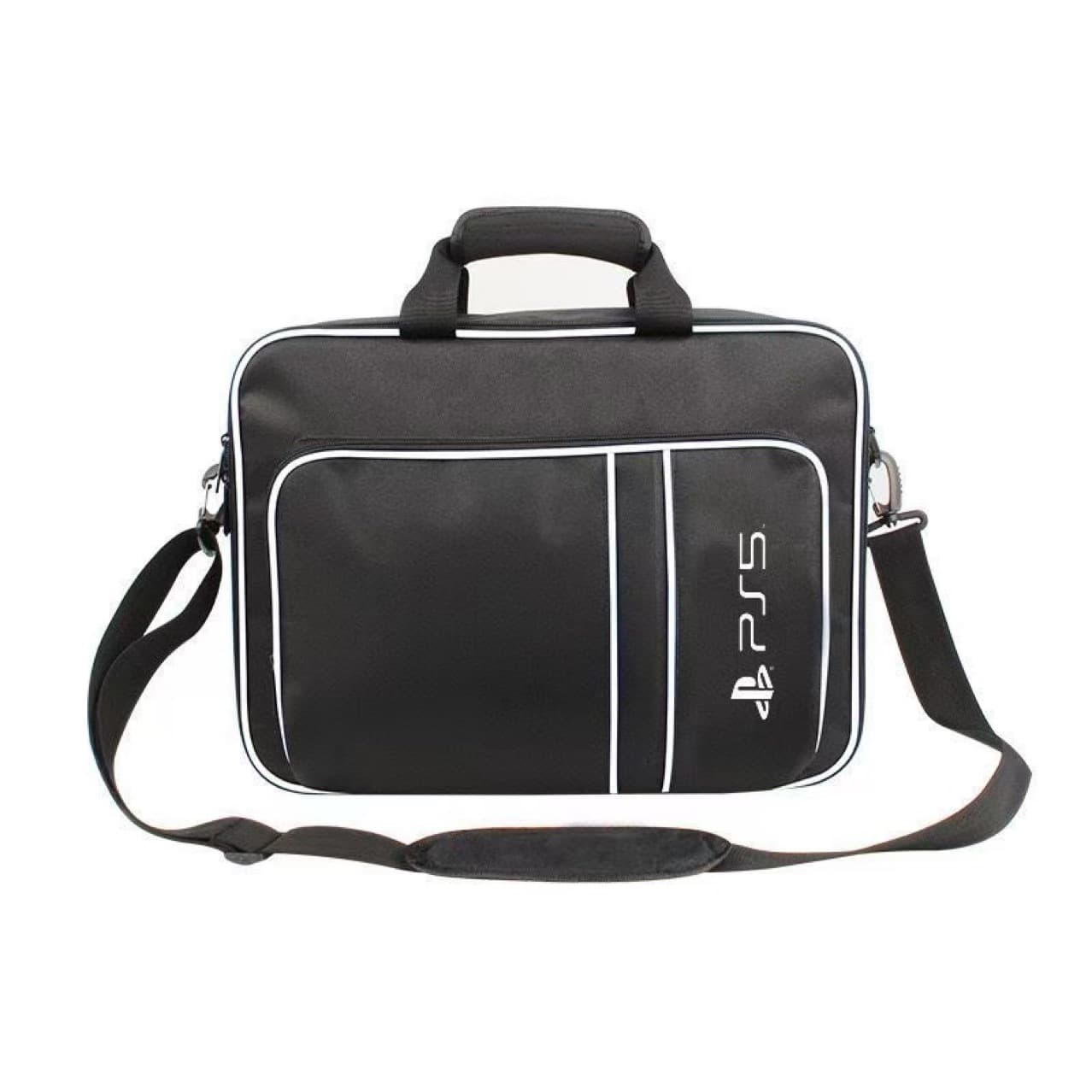 PS5 Single Shoulder Bag Carrying Case Storage Bag for Console/Discs/Controller/Game Cards/HDMI Cable Gaming Console