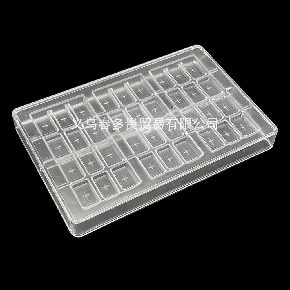 New Square Long Strip Multi-Grid PC Hard Plastic Chocolate Mold Baking Mold