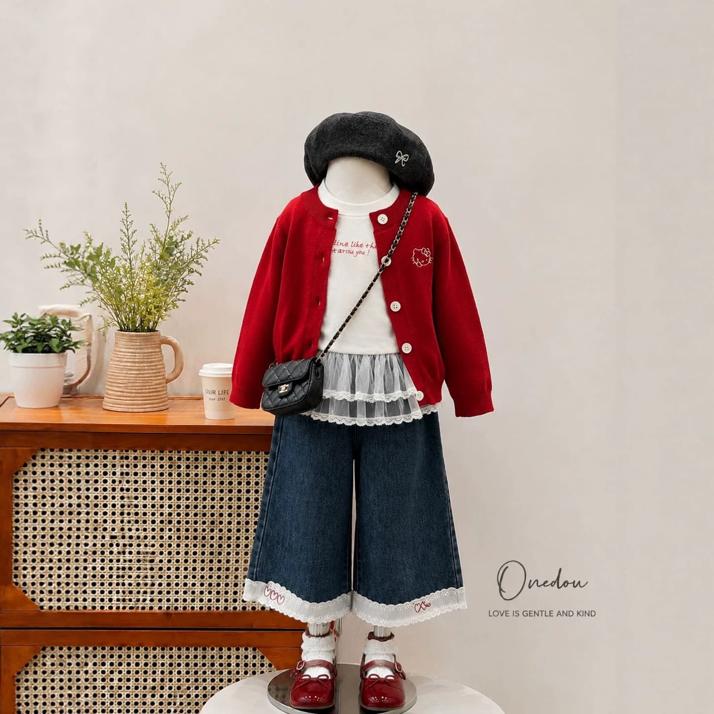 Girls Autumn Cute Sweater Jacket Baby Clothes Super Adorable Top Denim Pants Stylish Autumn Winter Girls Set