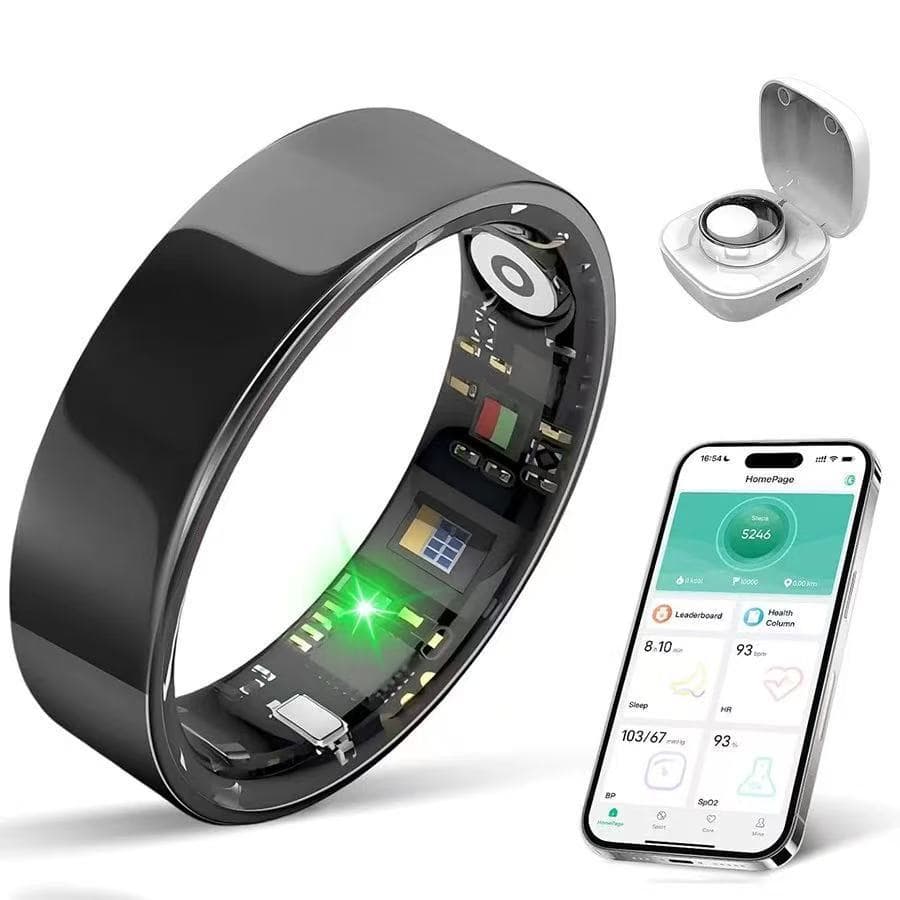 Amazon's Cross-Border Best-Selling Smart Ring, Heart Rate, Blood Oxygen, Sleep Monitoring, Step Counting, Female Cycle Smart Ring