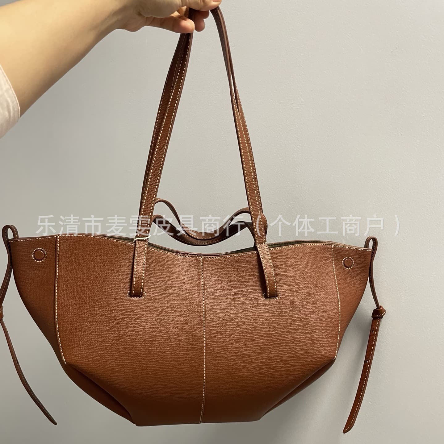 polene wing bag cross-border Cyme shoulder portable armpit tote bag cowhide bucket bag large capacity