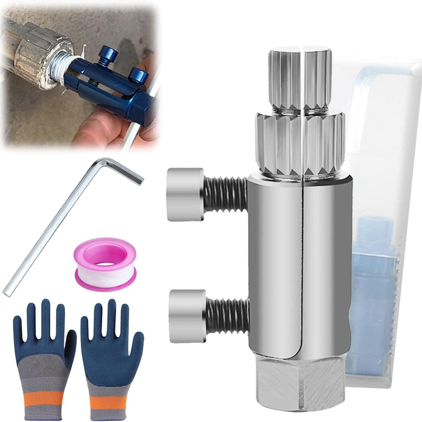 New Universal Faucet Broken Screw Extractor, Tap Tool for Household Pipes and Angle Valves