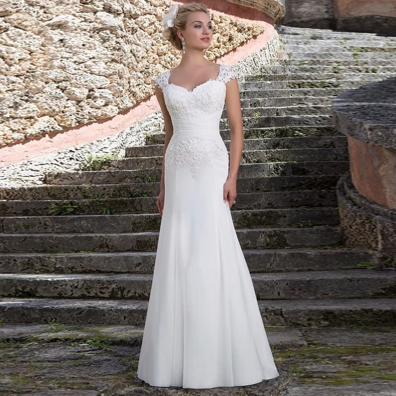 Wedding Dress 2026 New Model Foreign Trade Off-Shoulder Lace Trailing Gown Same Style Bridal Gown Mermaid Wedding Dress for Women