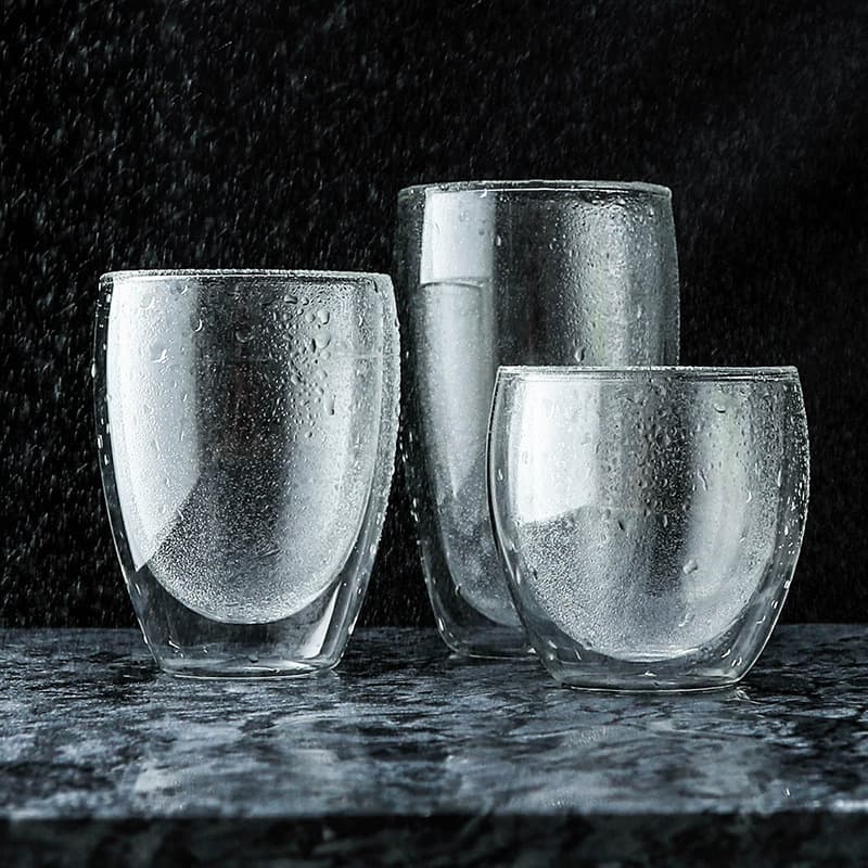 Double-Wall Glass Cup, Thickened Egg-Shaped Home Coffee Cup, Water Cup, Juice Cup, Milk Cup, Drinking Cup