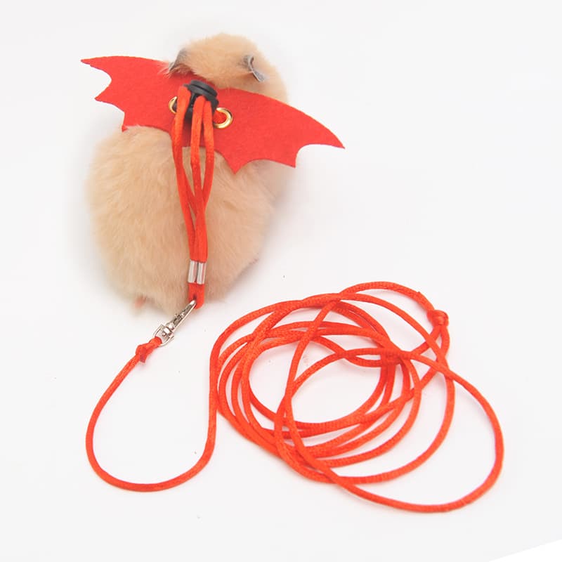 Hamster Leash Halloween Sugar Glider Harness Chest Back Strap for Golden Hamster and Fancy Rat Outdoor Walking Rope