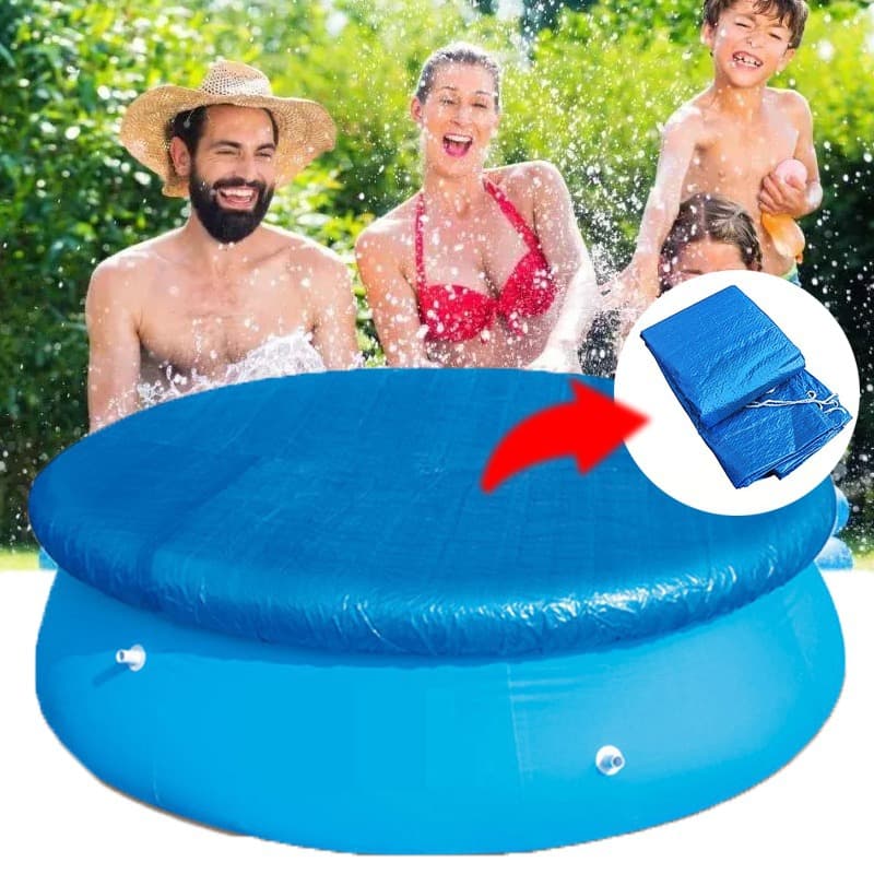 Waterproof Round Swimming Pool Cover Cloth PE Tent Cloth Dustproof Protective Film Cover For Pool Floor Pad Material