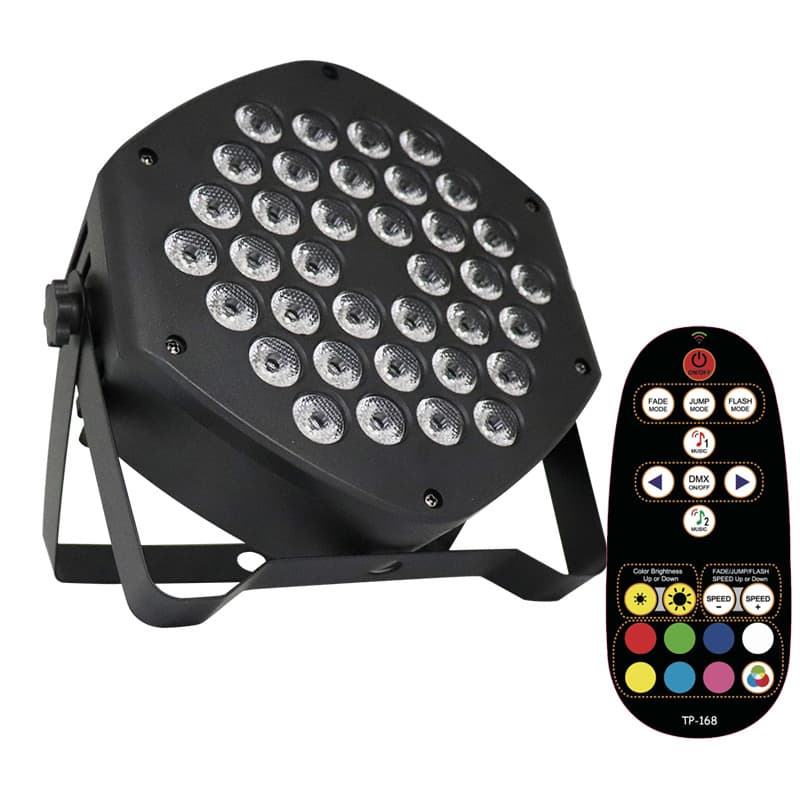 Wireless Remote 36-LED PAR Light Sound-Active RGB DMX Performance Par Light Factory Direct Party Disco Stage