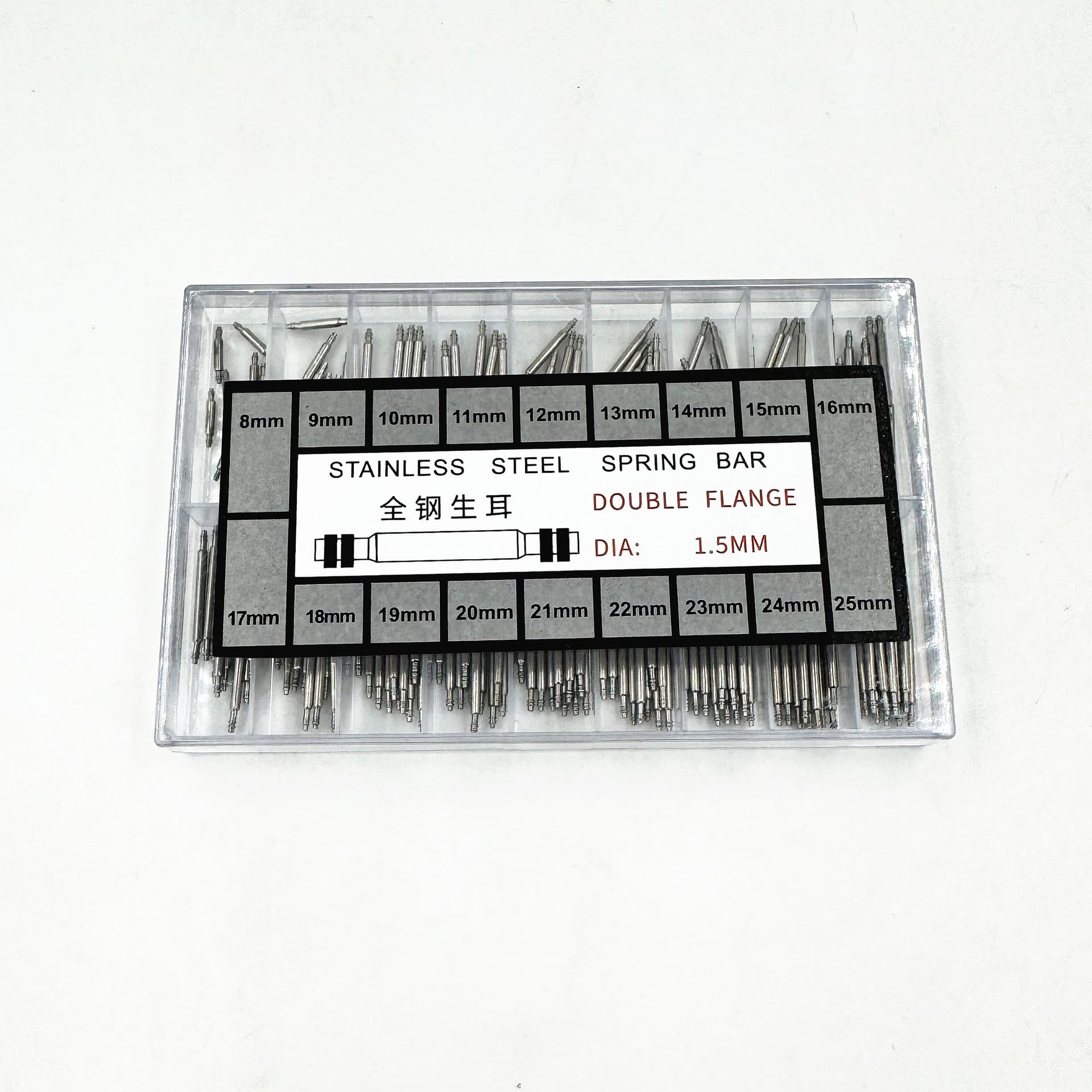 Watch Repair Tool Spring Bars Lug Pins 1.5 1.8 1.3 Box Set All Steel