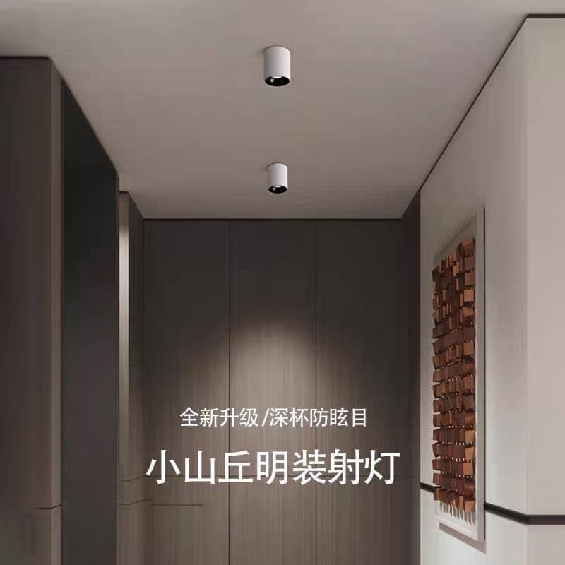 Surface-Mounted Spotlight Cob Deep Recessed Anti-Glare Hill No-Opening Living Room Household Downlight Led Bedroom Without Main Light Surface-Mounted Downlight