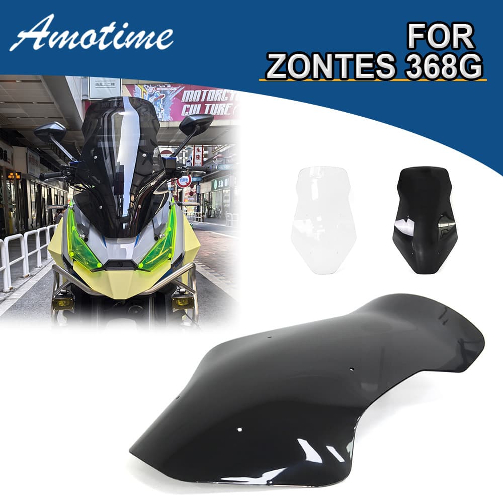 Suitable for Shengshi 368G modified competitive front windshield, front windshield instrument hood, windshield and heightened windshield