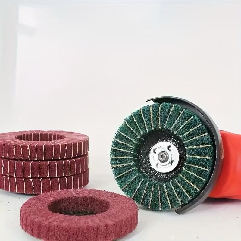 Type 100 scouring pad polishing wheel, vertical angle grinder, flying wing wheel, polishing disc, fiber impeller, stainless steel drawing wheel