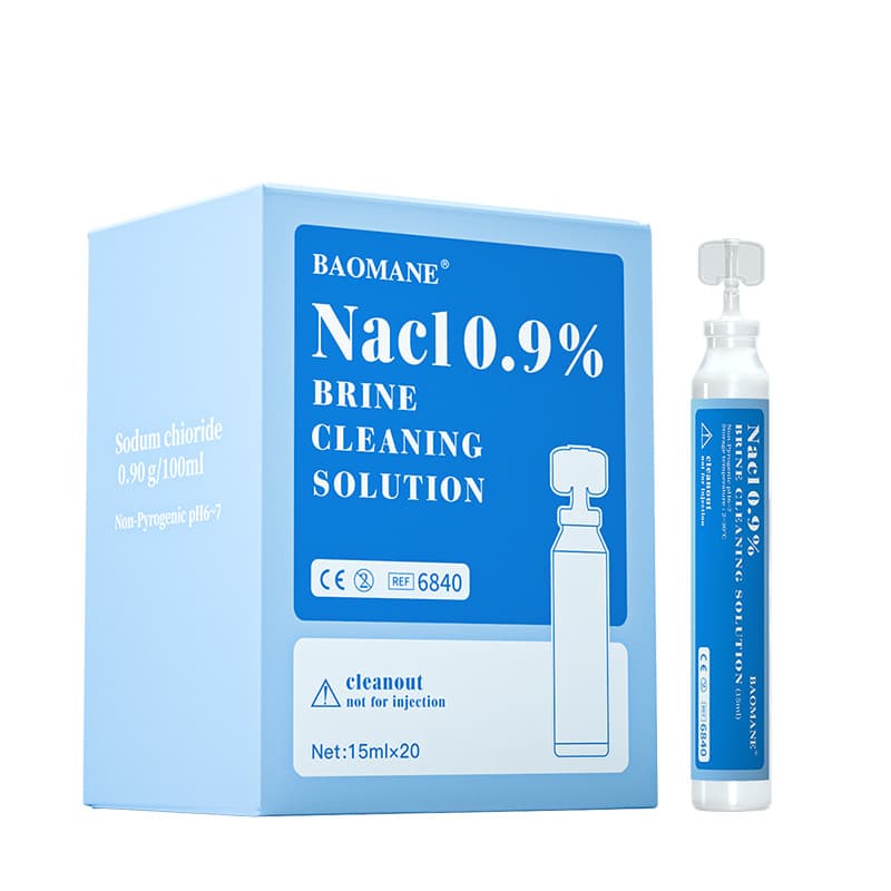 English Version 0.9% Sodium Chloride Saline Solution 15ml for Export, NaCl Solution, Drop Shipping with CE