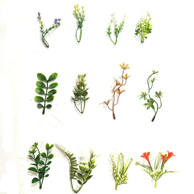 Wholesale Artificial Green Plants Plastic Eucalyptus Leaves Wheat Ear Decoration Artificial Flowers Handmade Artificial Green Plants Water Grass Accessories