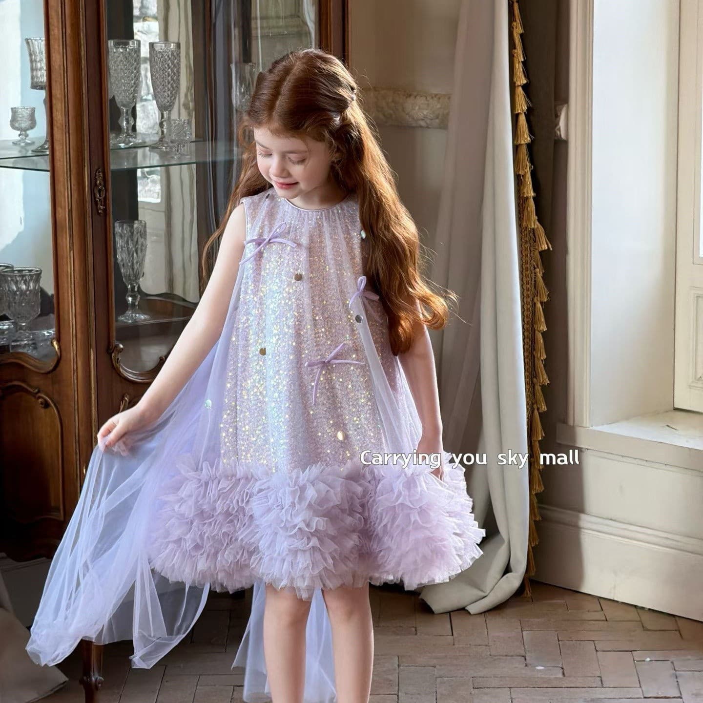 Girls' Dress Summer 2026 New Style Children's Princess Dress Tutu Dress Stylish Vest Dress Baby Tulle Dress