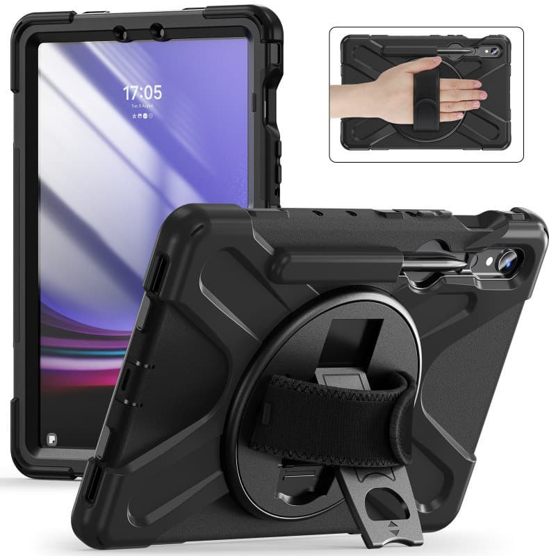 Suitable for Samsung Tab S9 FE/A9PLUS Pirate King anti-fall strap bracket protective cover