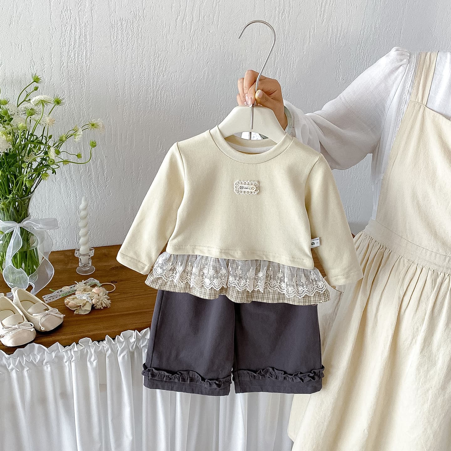 Baby clothes spring baby girl suit new spring and autumn split one-year-old baby girl and toddler two-piece set